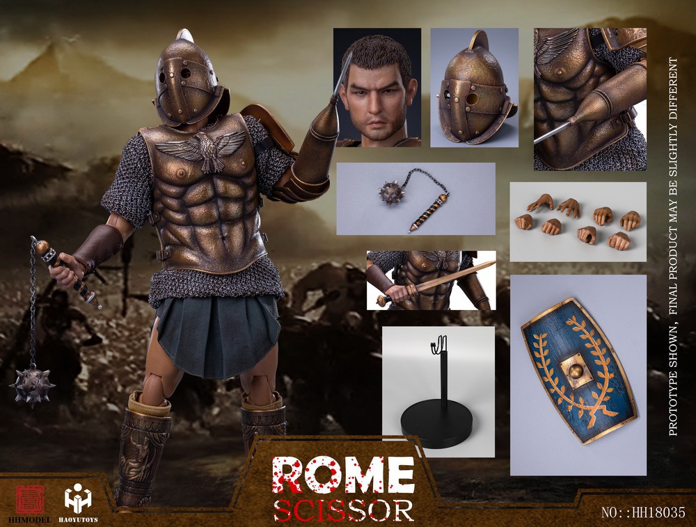 HHMODEL & HAOYUTOYS : 1/6 帝国军团 - 狩猎场斗士 金色版 HH18035