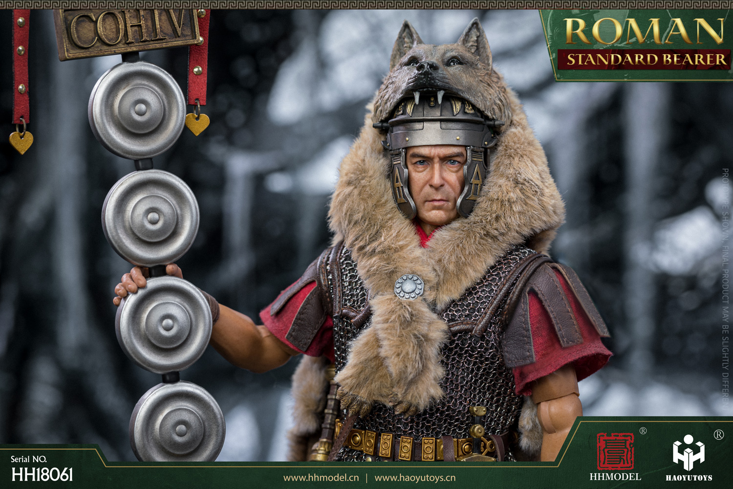 HHMODEL & HAOYUTOYS : 1/6 帝国军团 - 罗马队旗手 HH18061