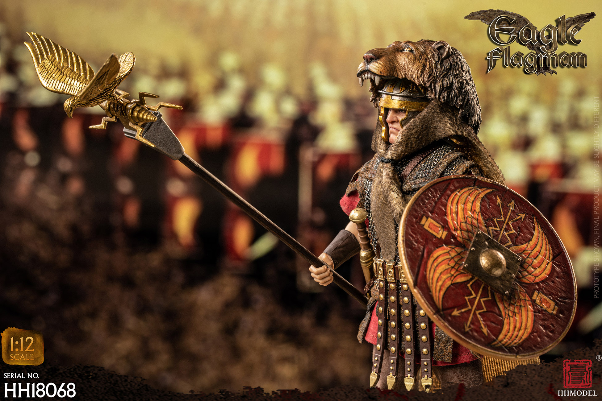 HHMODEL : 1/12 帝国军团 - 罗马鹰旗手 HH18068